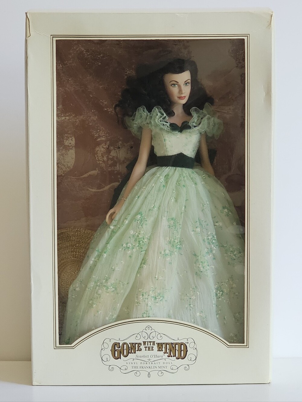 Scarlett O’Hara BBQ 16" Vinyl Portrait Doll By Franklin Mint NEW